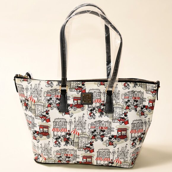 Dooney & Bourke Disney Parks Downtown Mickey Shopper Tote NWT Exclusive - Picture 1 of 7